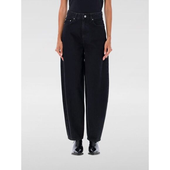 Ganni Jeans Woman Black